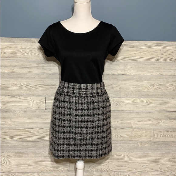 LOFT Dresses & Skirts - Ann Taylor Loft houndstooth skirt